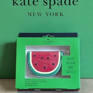 Kate Spade What-A-Melon Airpods 3rd Generation Case with Keychain - Watermelon